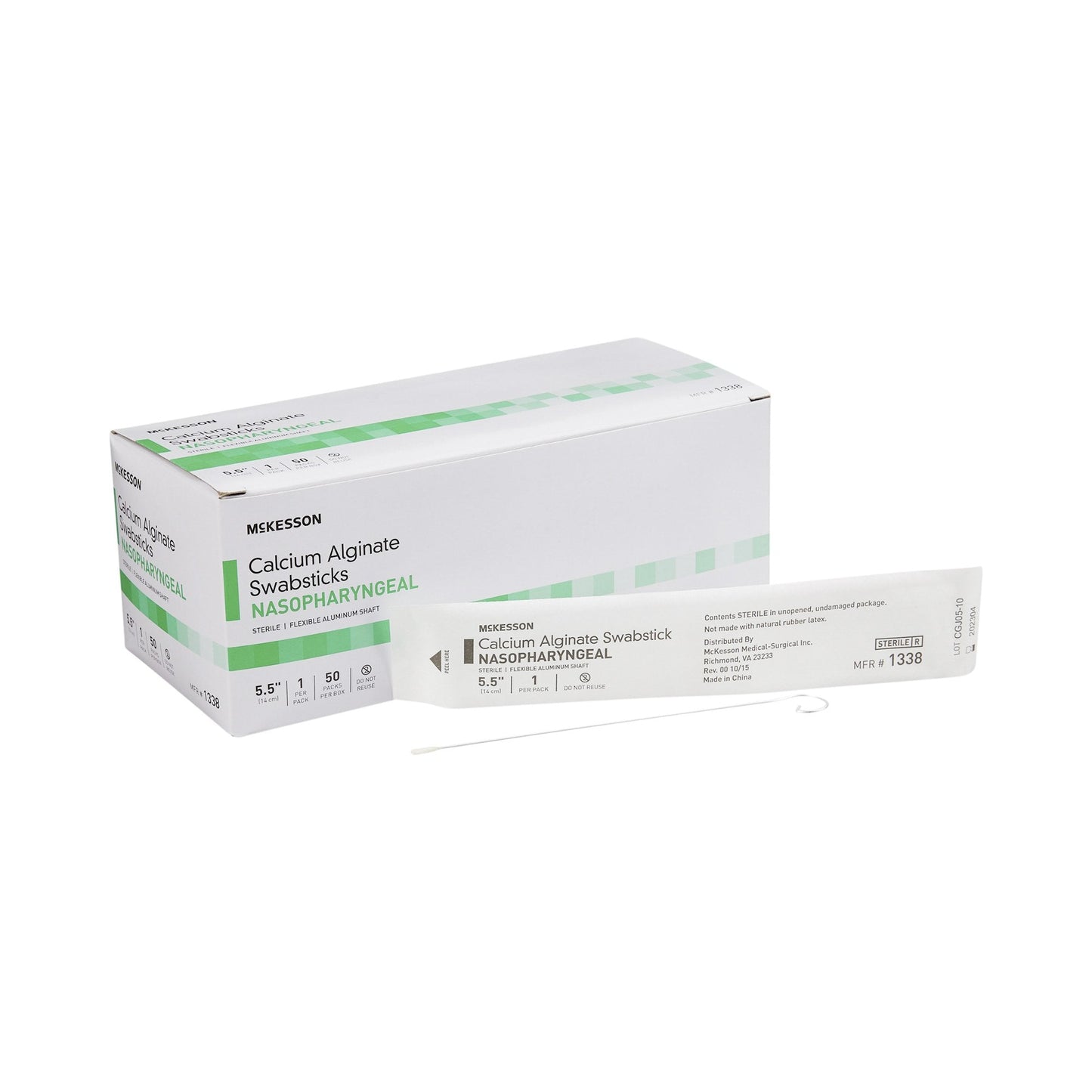 McKesson Nasopharyngeal Collection Swab 5-1/2 Inch Length Sterile, Packaging Type- Box