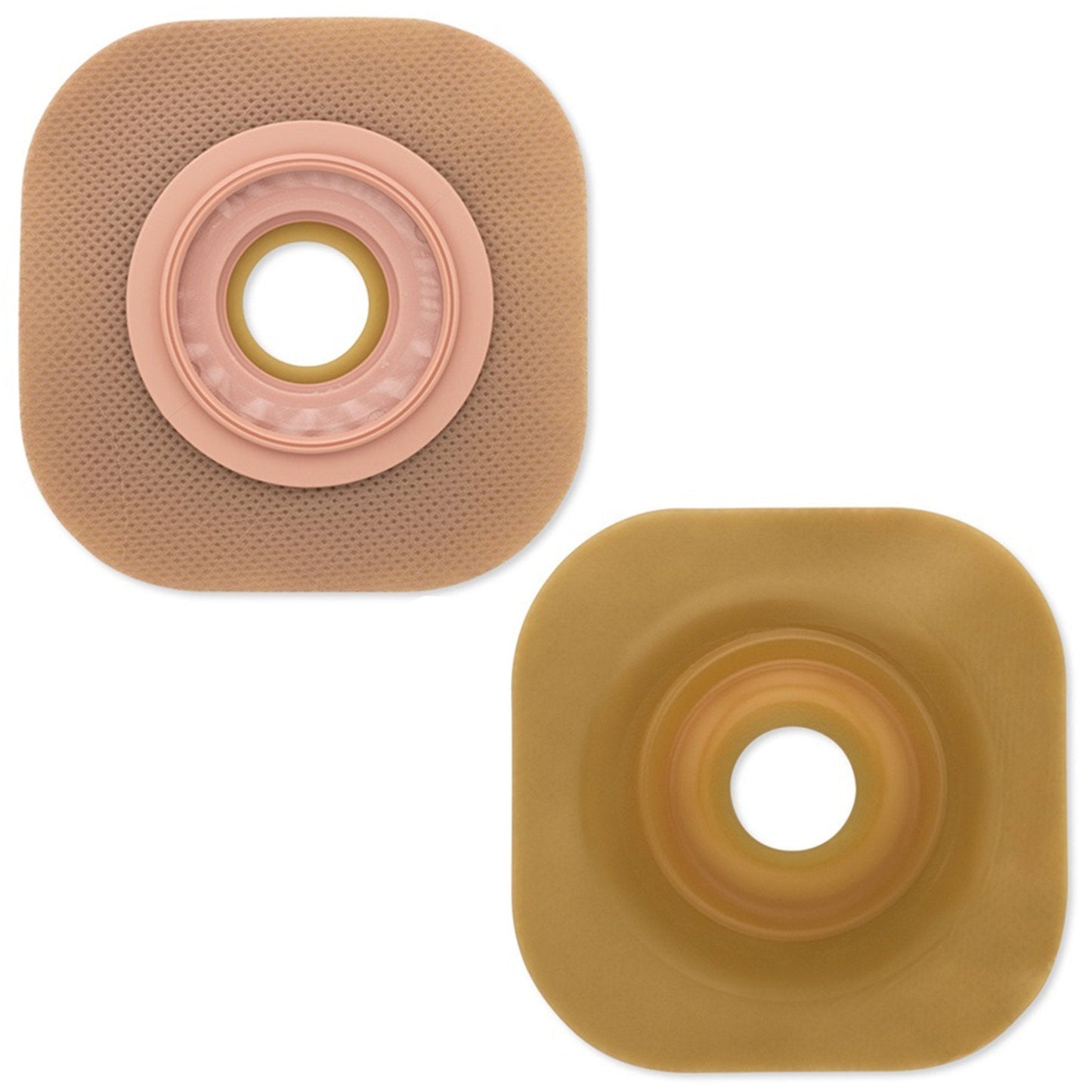 Ostomy Barrier FlexWear Precut, Standard Wear Adhesive Tape 57 mm Flange Red Code System Hydrocolloid 1-1/4 Inch Opening