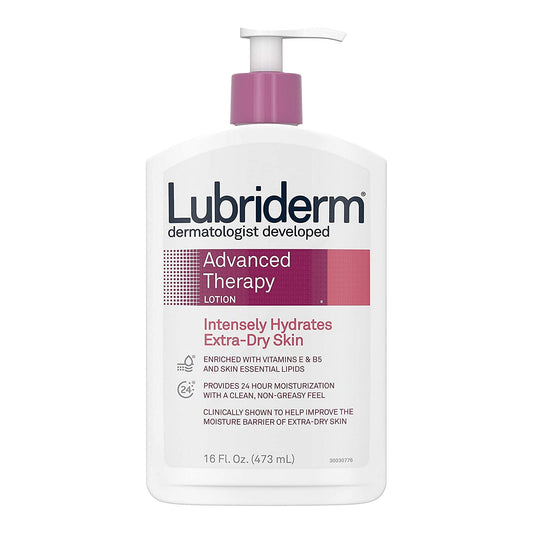 Hand and Body Moisturizer Lubriderm Advanced Therapy 16 oz. Pump Bottle Scented Lotion, Packaging Type- Each