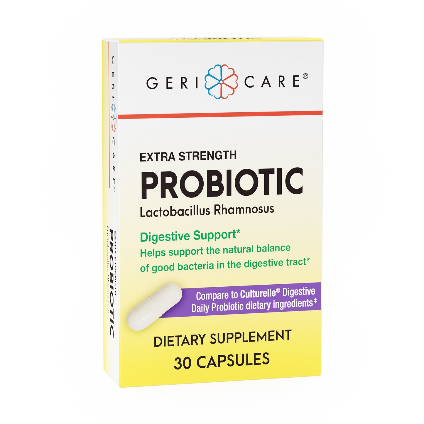 Probiotic Dietary Supplement Geri-Care 30 per Box Capsule, Packaging Type- Box