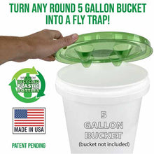 Load image into Gallery viewer, 5 Gallon Bucket Fly-Condo™ – Turn any 5 gallon bucket into a Fly Trap