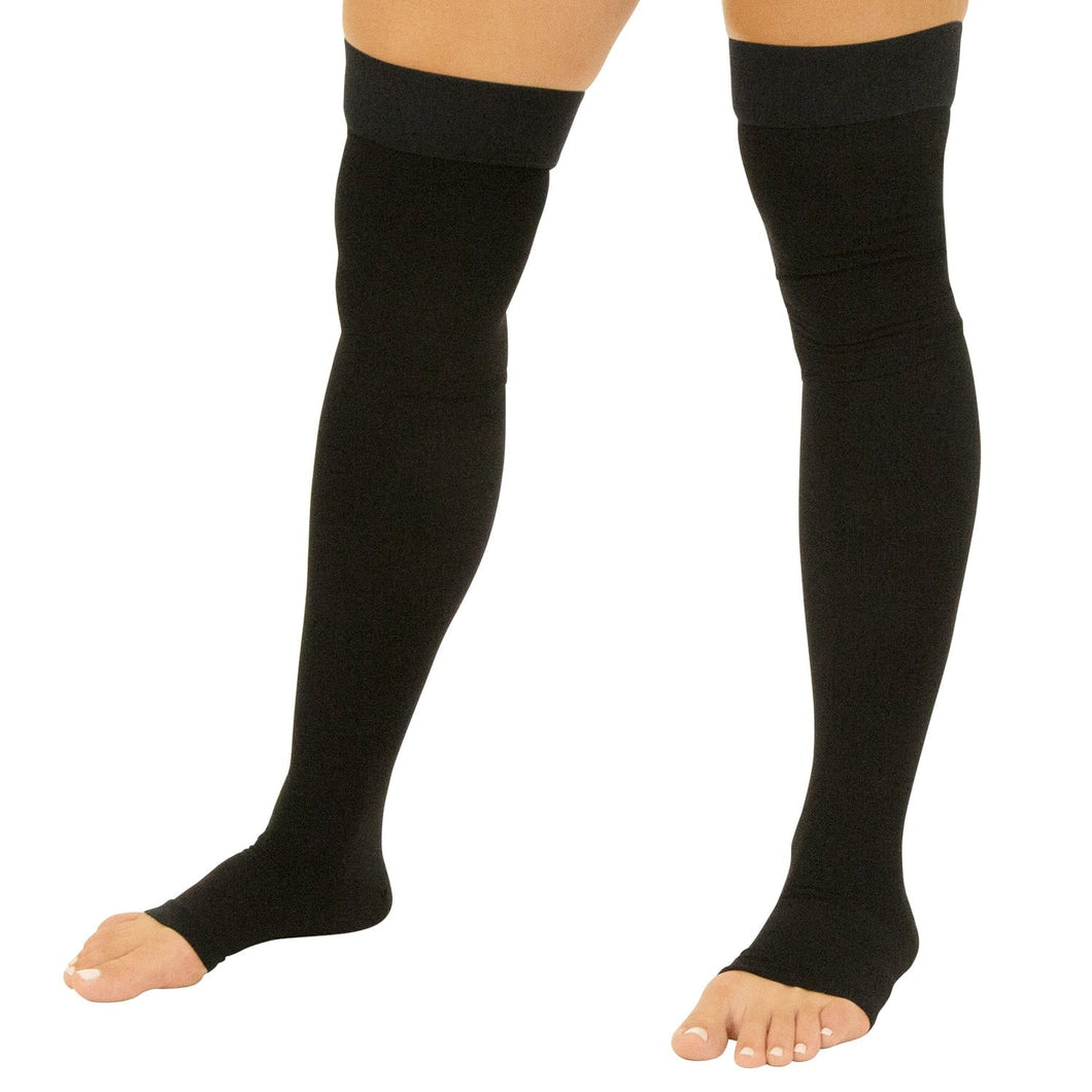 thigh high compression stockings