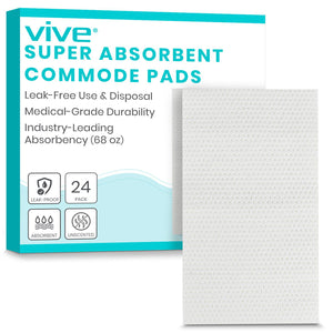 Commode Pads 24 pack (No Liners)