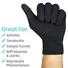 Load image into Gallery viewer, Copper Full Finger Arthritis Gloves