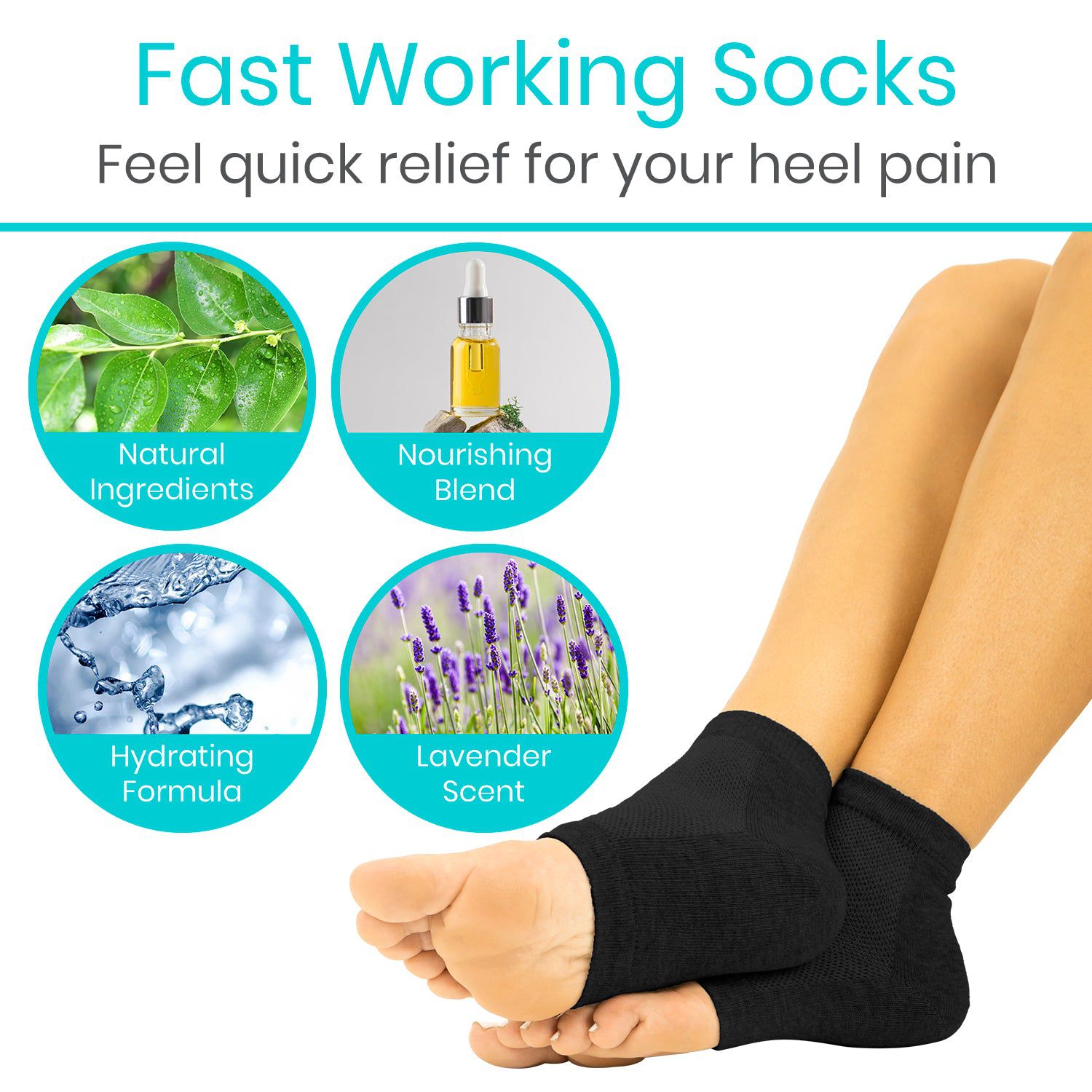 Gel Heel Socks - moisturizing-ankle-socks