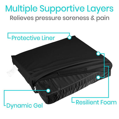 Easy-Clean Wheelchair Cushion - Large - easy-clean-wheelchair-cushion