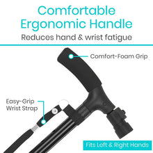 Load image into Gallery viewer, LED Folding Cane