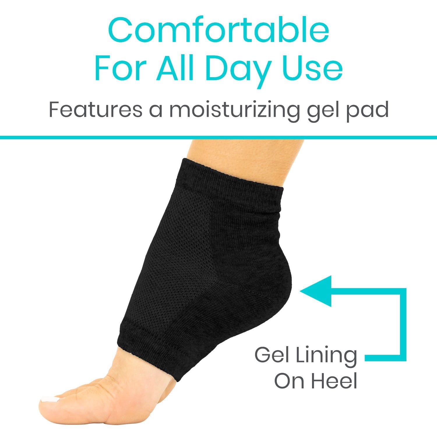 Gel Heel Socks - moisturizing-ankle-socks