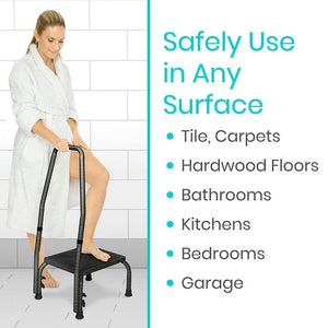 Step Stool with Handrail