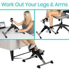 Load image into Gallery viewer, Folding Pedal Exerciser Teal Vein