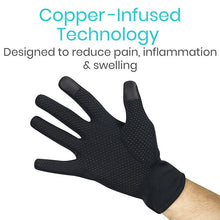 Load image into Gallery viewer, Copper Full Finger Arthritis Gloves