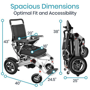 Power Wheelchair - Foldable Long Range Transport Aid - power-wheelchair