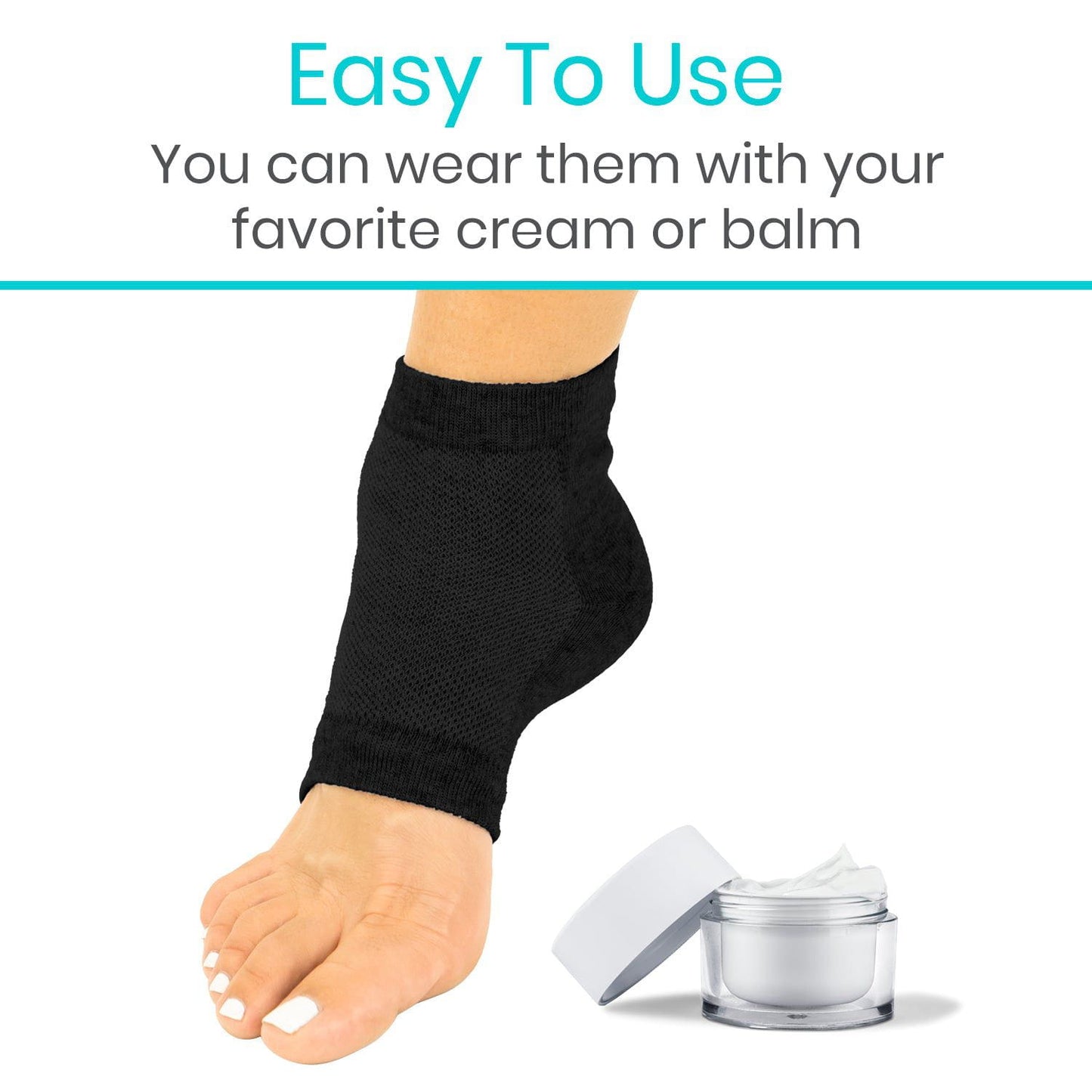 Gel Heel Socks - moisturizing-ankle-socks