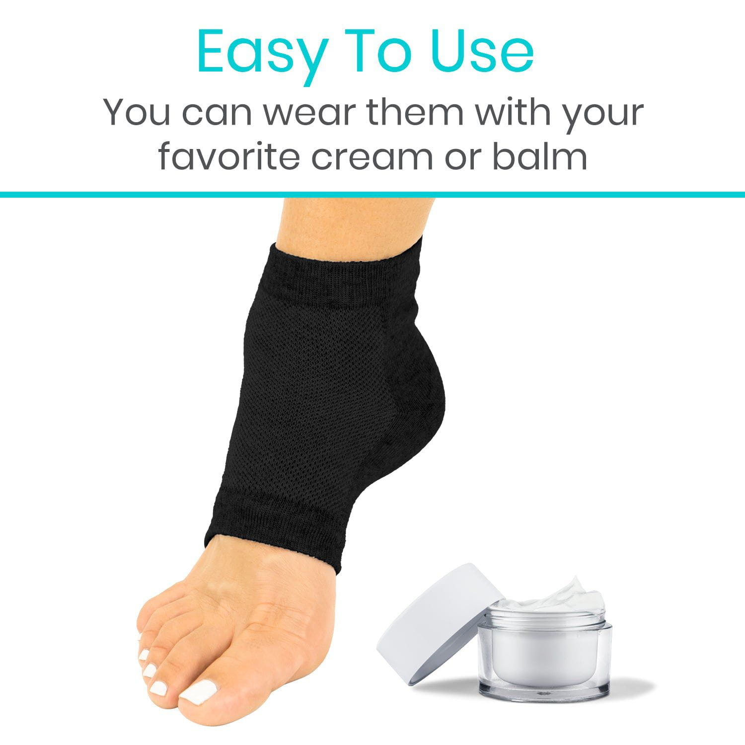 Gel Heel Socks - moisturizing-ankle-socks