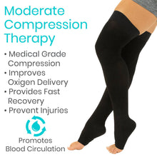 Load image into Gallery viewer, thigh high compression stockings