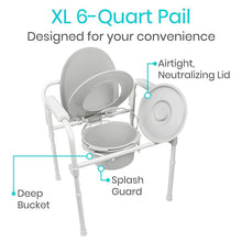 Load image into Gallery viewer, Folding Commode