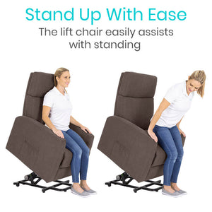 Large Massage Lift Chair - Grey - large-massage-lift-chair