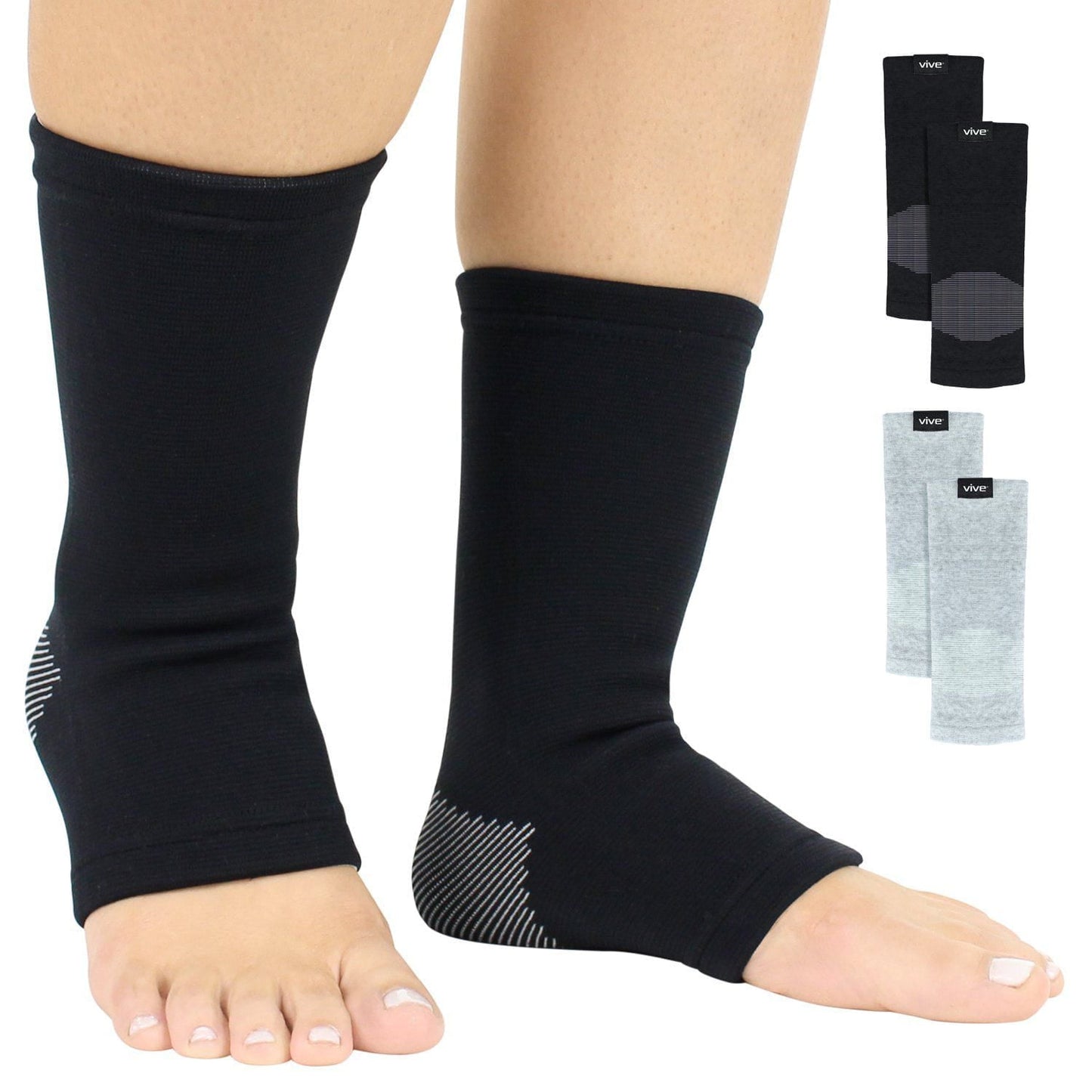Bamboo Ankle Sleeves - S/M - ankle-compression-sleeve-support