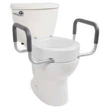 Load image into Gallery viewer, Toilet seat riser with arms