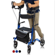 Load image into Gallery viewer, Upright Rollator - Walker with Foldable Transport Seat
