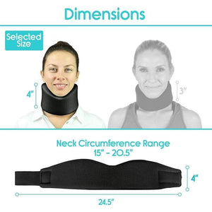 neck brace 4 inches white