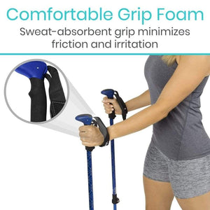 Black trekking poles