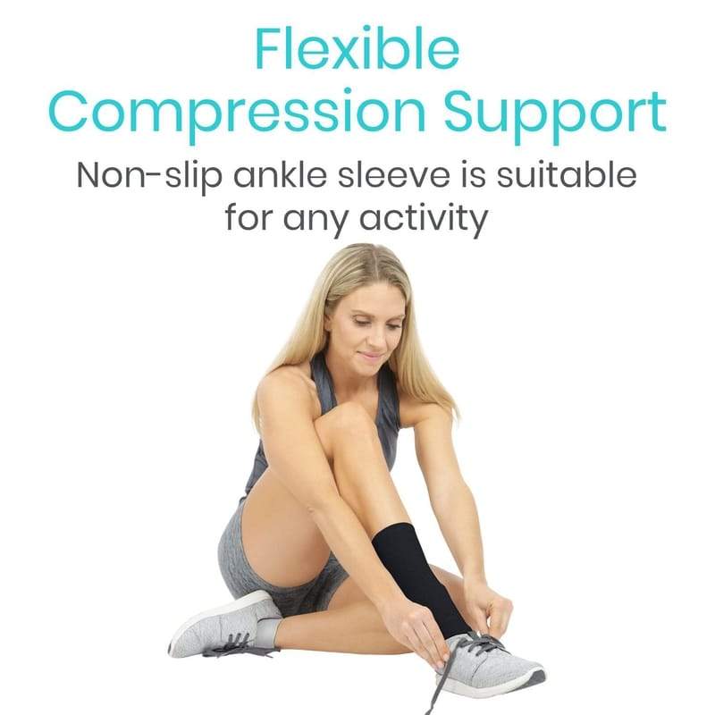 Bamboo Ankle Sleeves - S/M - ankle-compression-sleeve-support