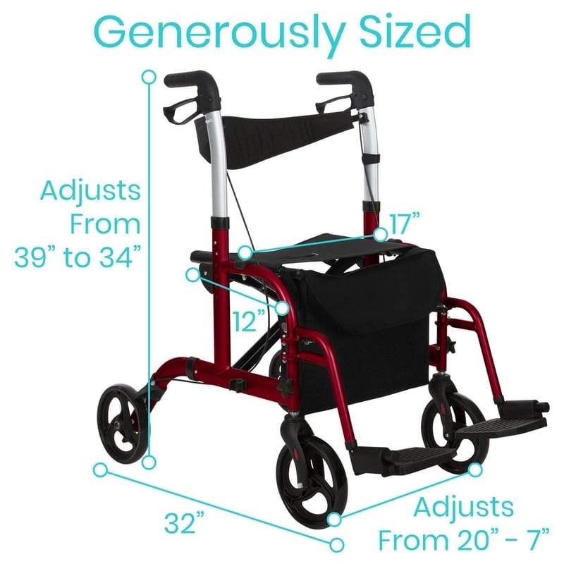 Wheelchair Rollator - rollator-walker-with-seat