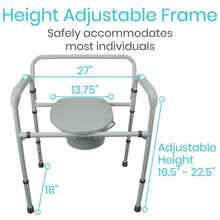 Load image into Gallery viewer, Bariatric Commode - bedside-commode