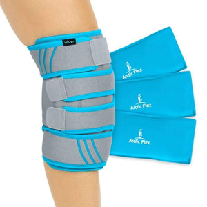 Knee Ice Wrap - Grey - ice-pack-for-knee
