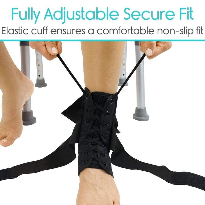Laced Ankle Brace - Medium - lace-up-ankle-brace