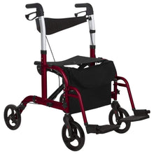 Load image into Gallery viewer, Wheelchair Rollator - Red - rollator-walker-with-seat